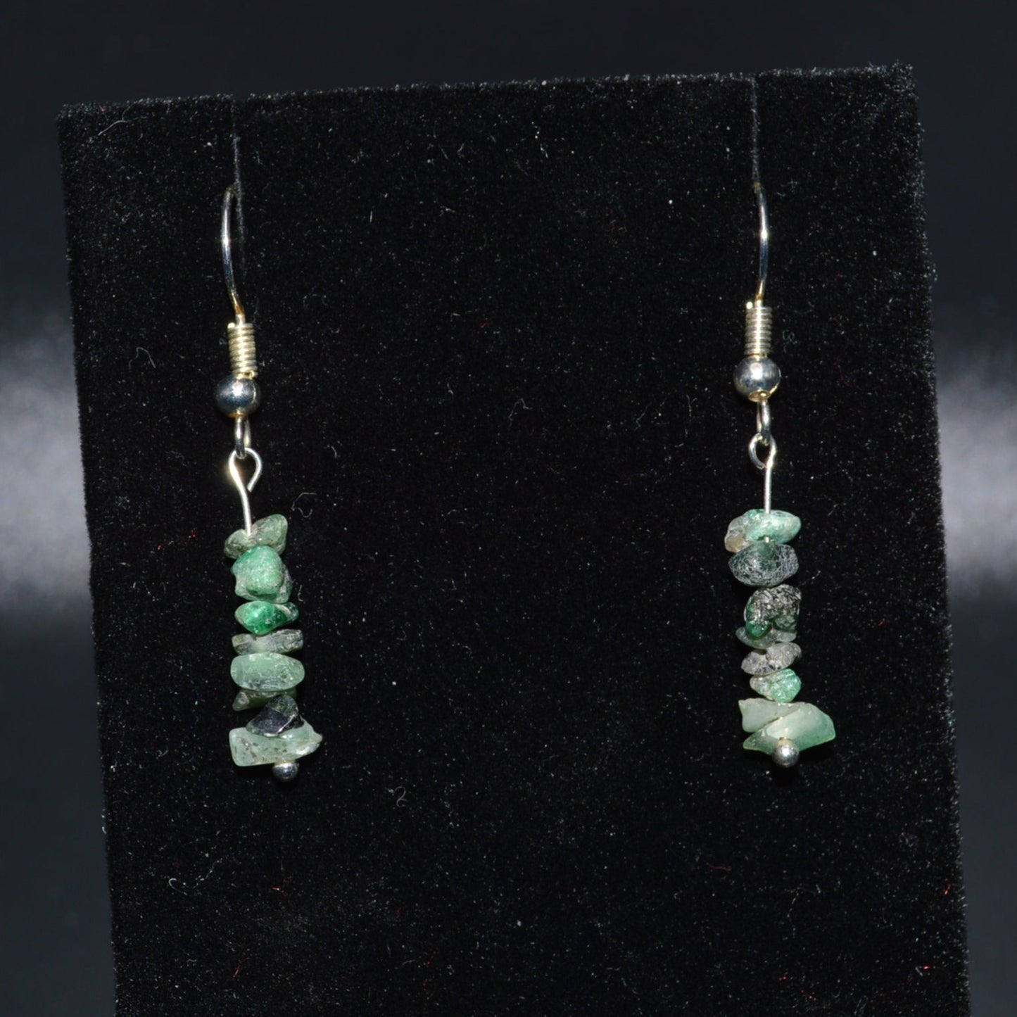 Emerald Chip Earrings