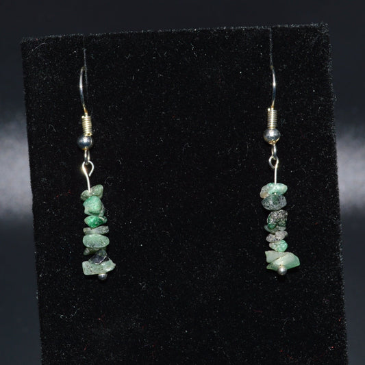 Emerald Chip Earrings