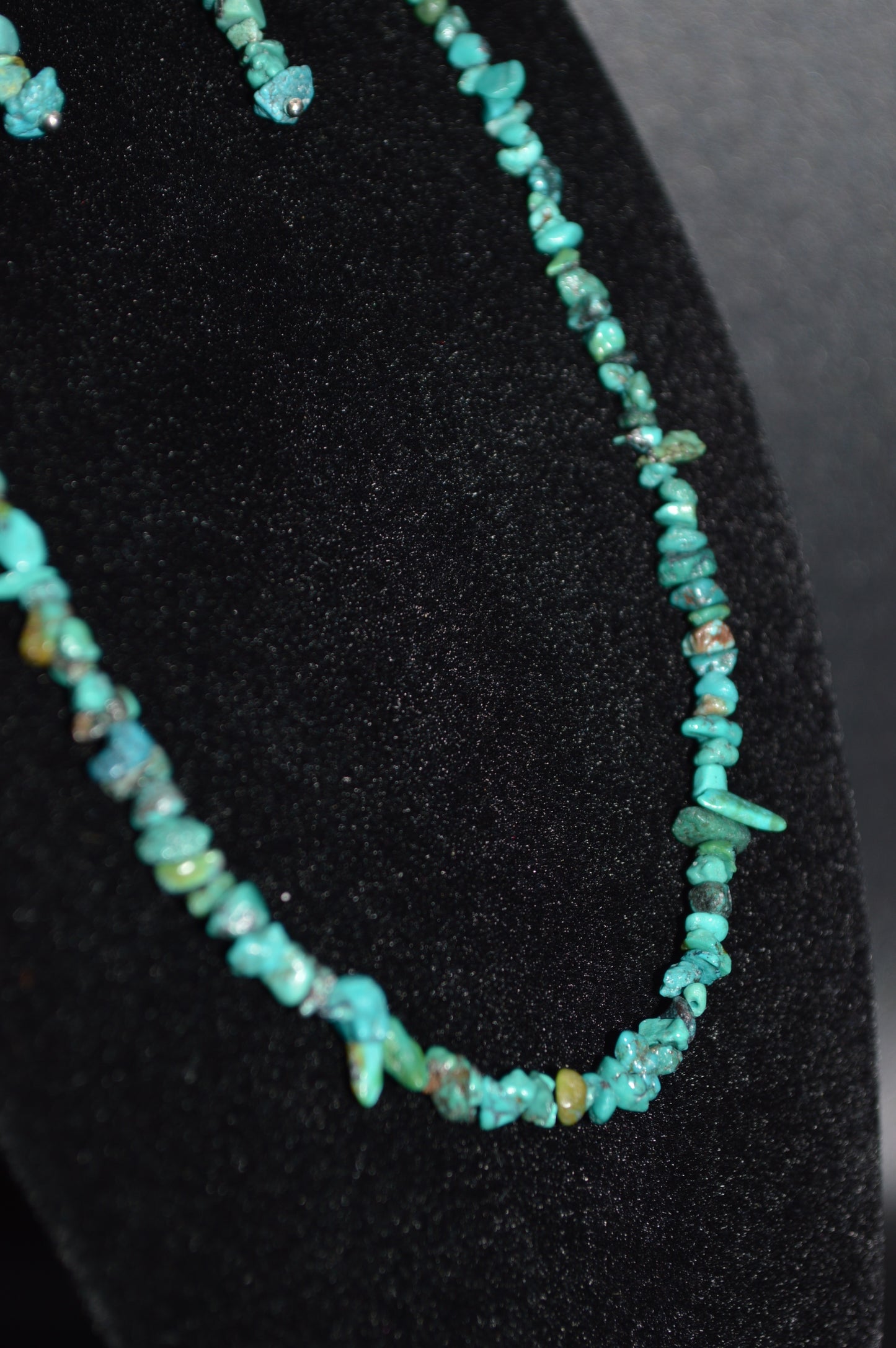 Turquoise Chips Necklace and Earring Set