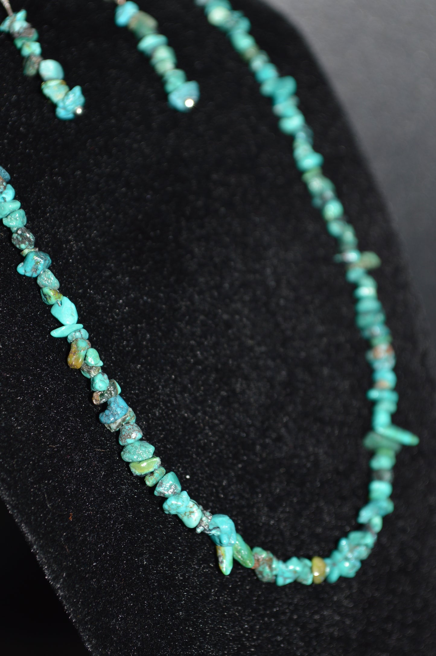 Turquoise Chips Necklace and Earring Set