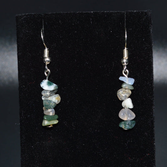 Fancy Jasper Chip Earrings