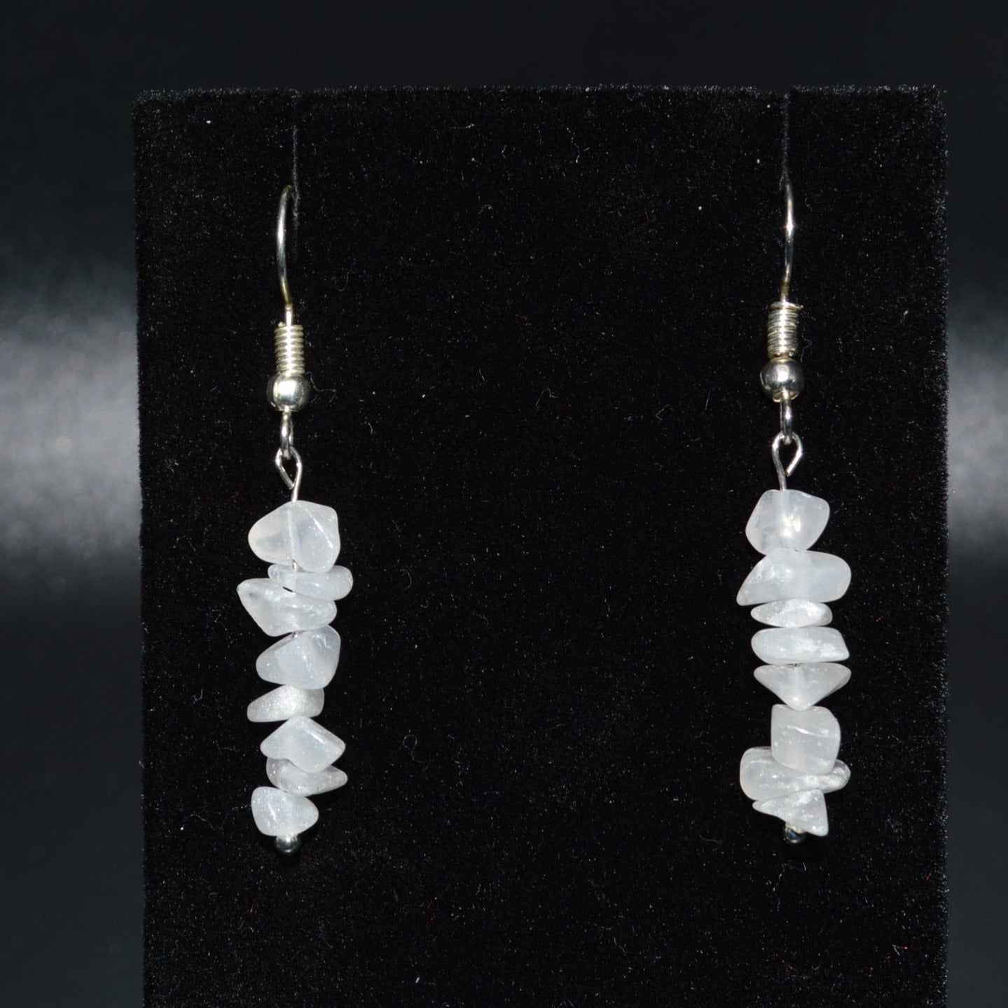 Snow Quartz Chip Earrings