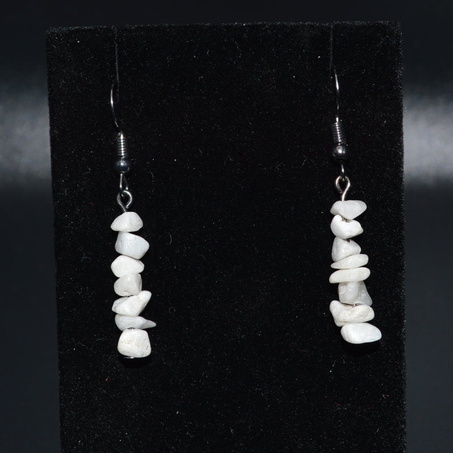 Snow Quartz Chip Earrings