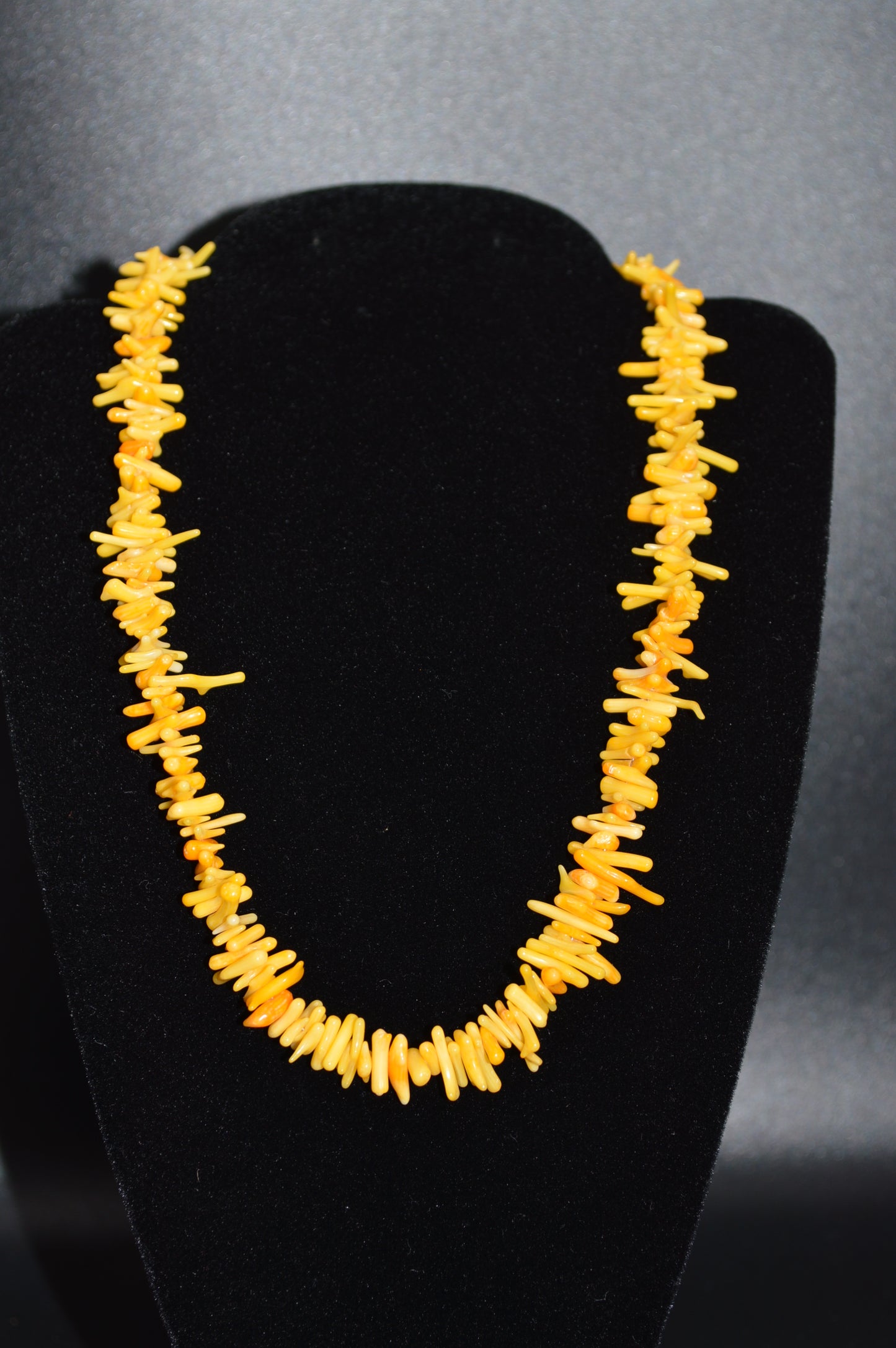 Bamboo Coral Necklace (Orange)