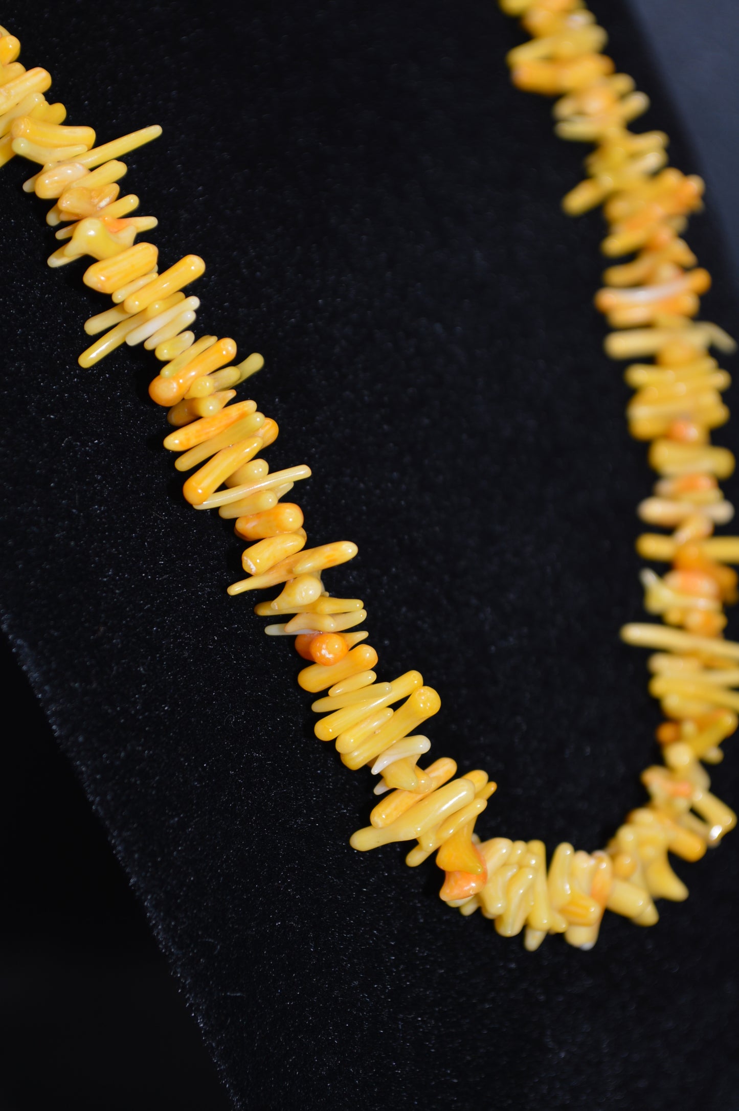 Bamboo Coral Necklace (Orange)