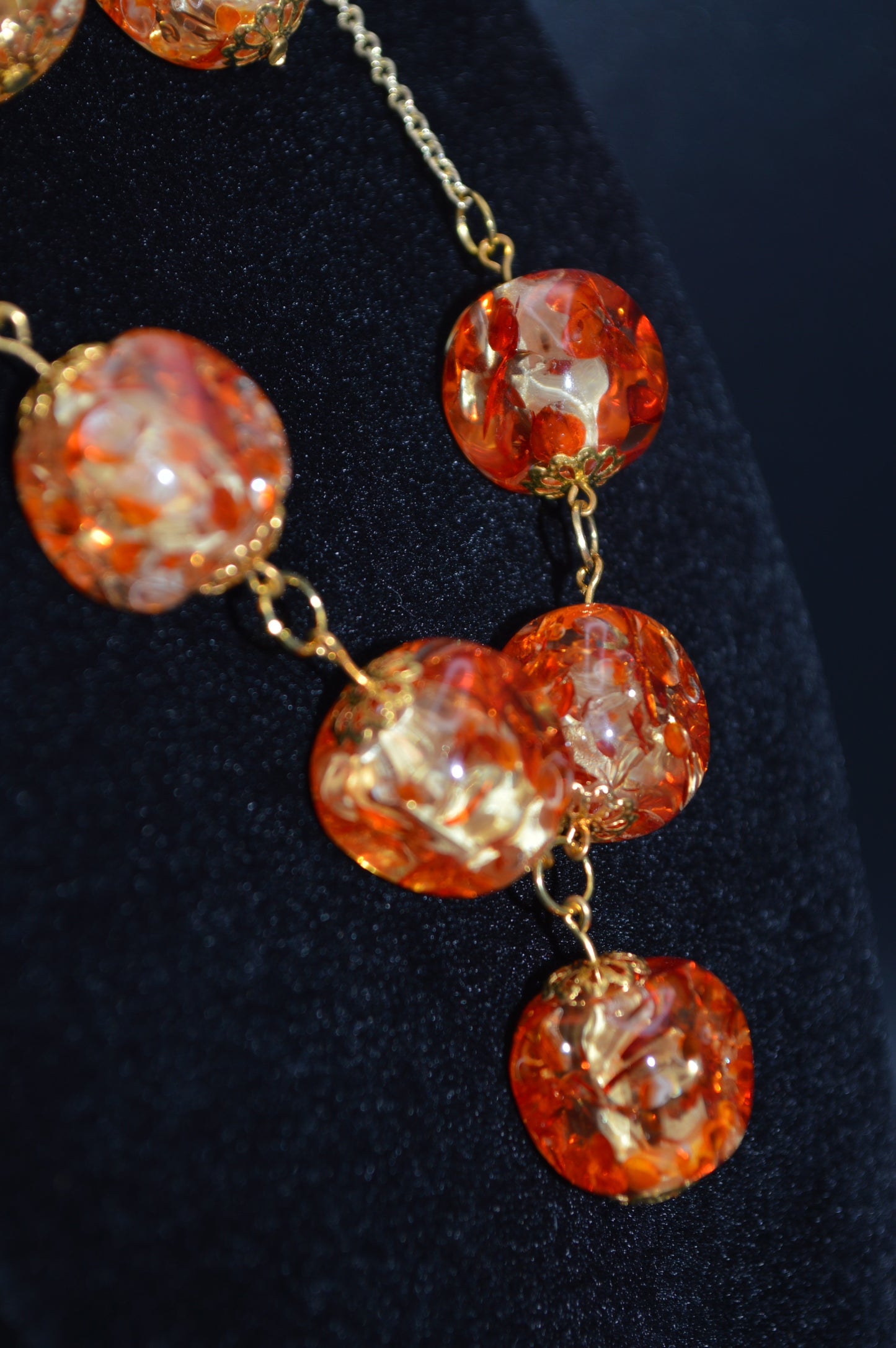 Ice Flake Resin Necklace and Earring Set (1 Drop)