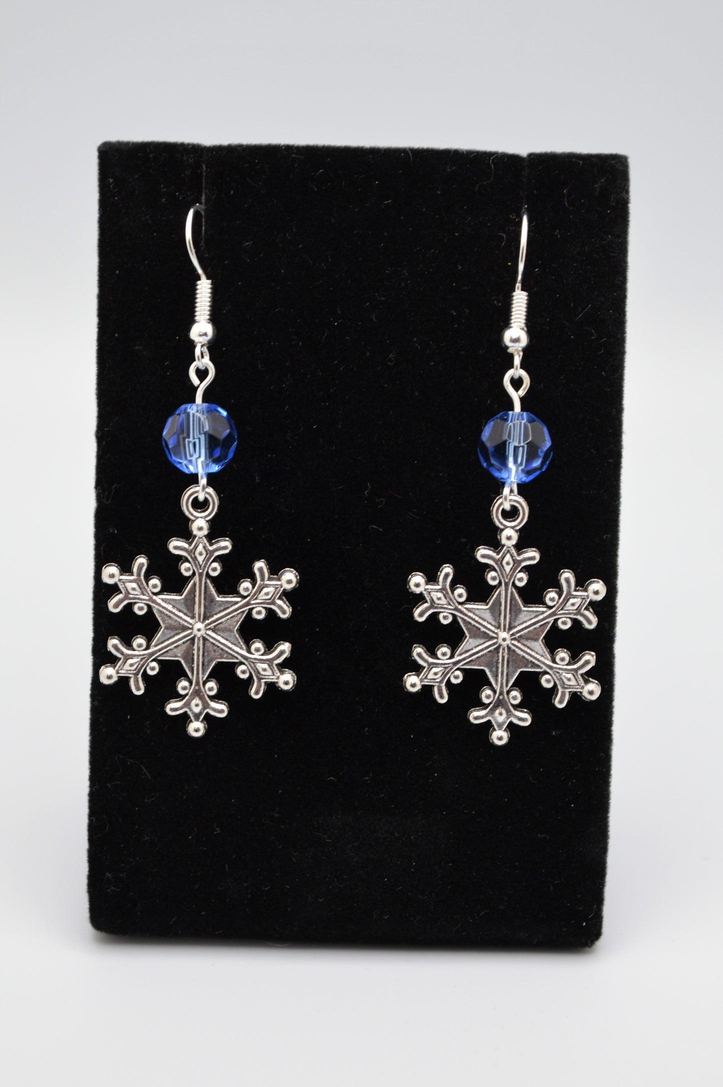 Snowflake Earrings #1 (Blue)