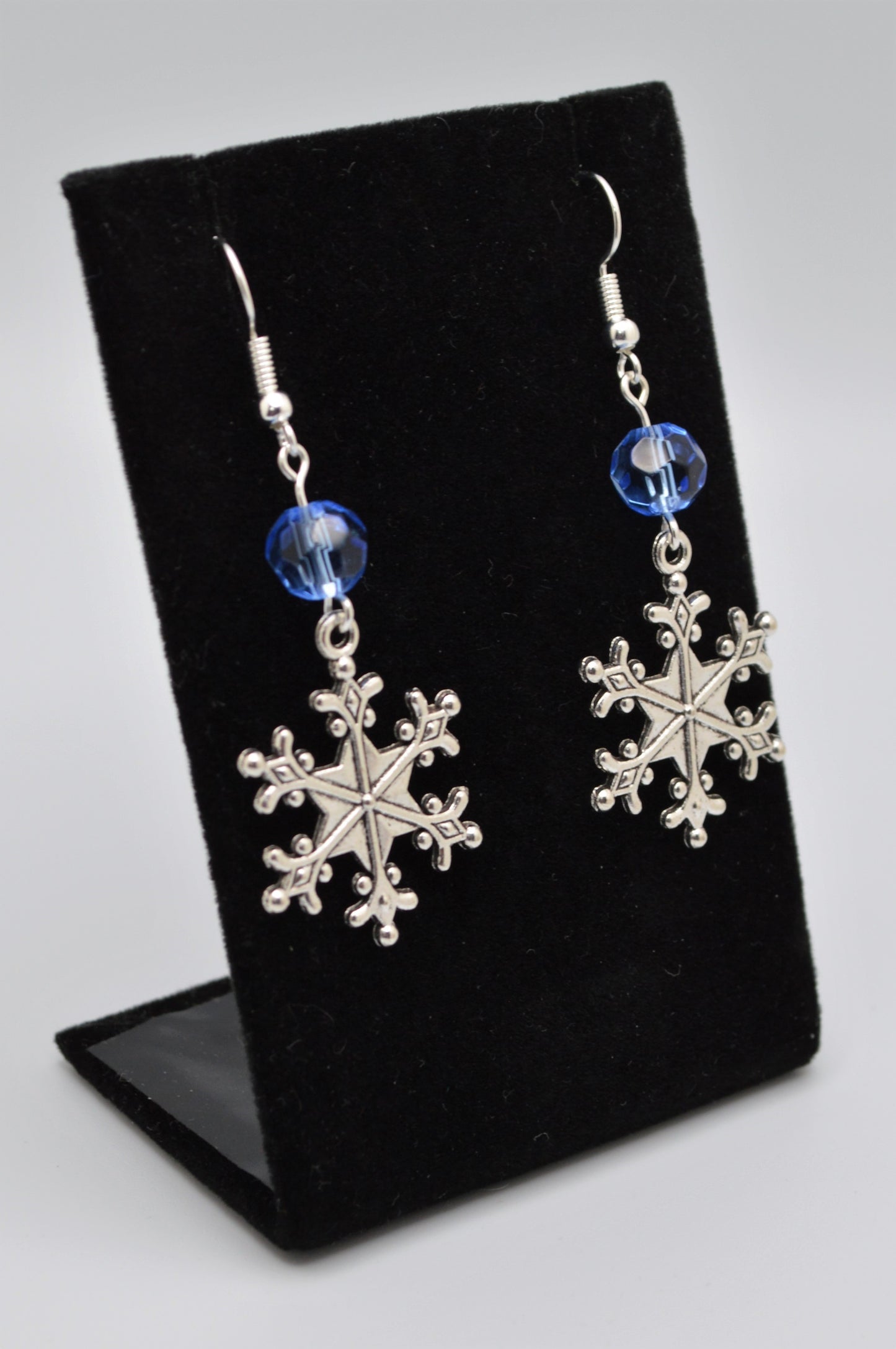 Snowflake Earrings #1 (Blue)