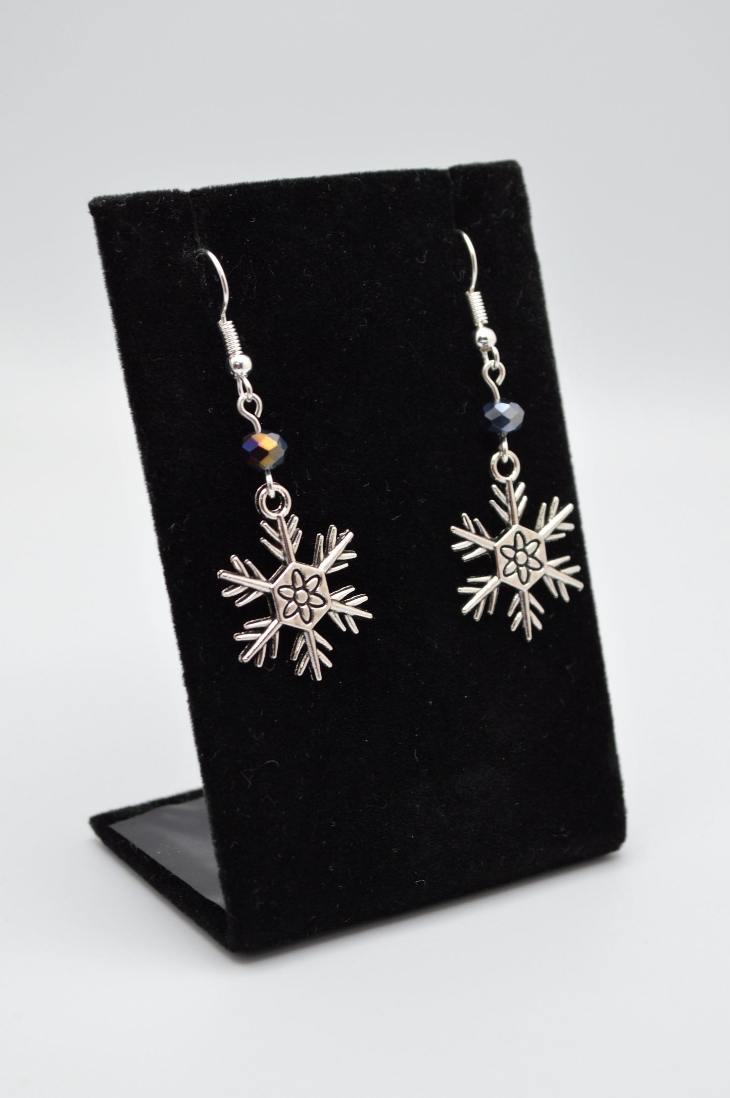 Snowflake Earrings #3 (Black)