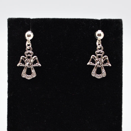 Silver Angel Earrings