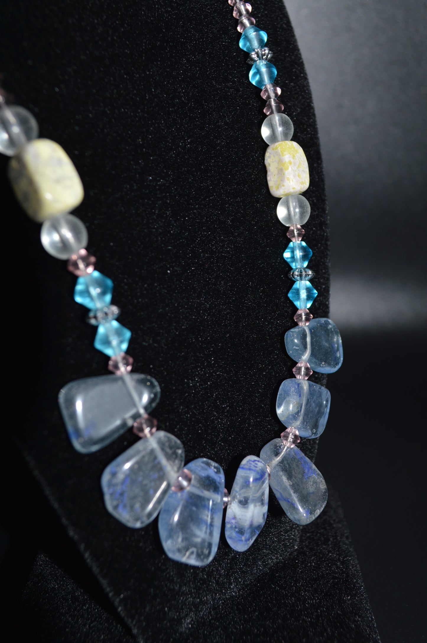 Large Blue Chip Necklace