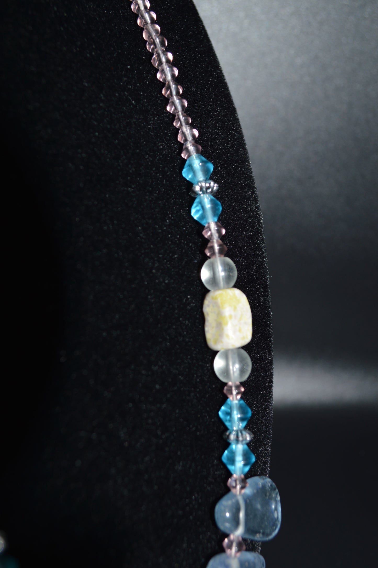 Large Blue Chip Necklace