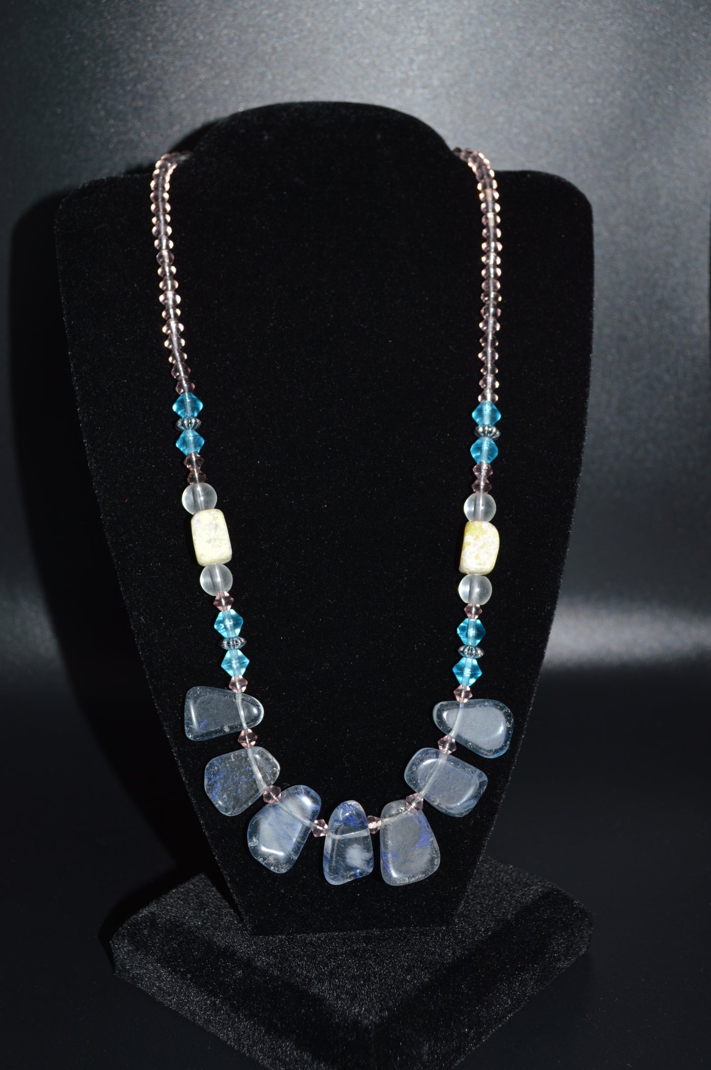 Large Blue Chip Necklace